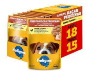 Pack Ração Úmida Pedigree Sachê Frango ao Molho para Cães Adultos de Raças Pequenas – Leve 18 Pague 15 na Amazon