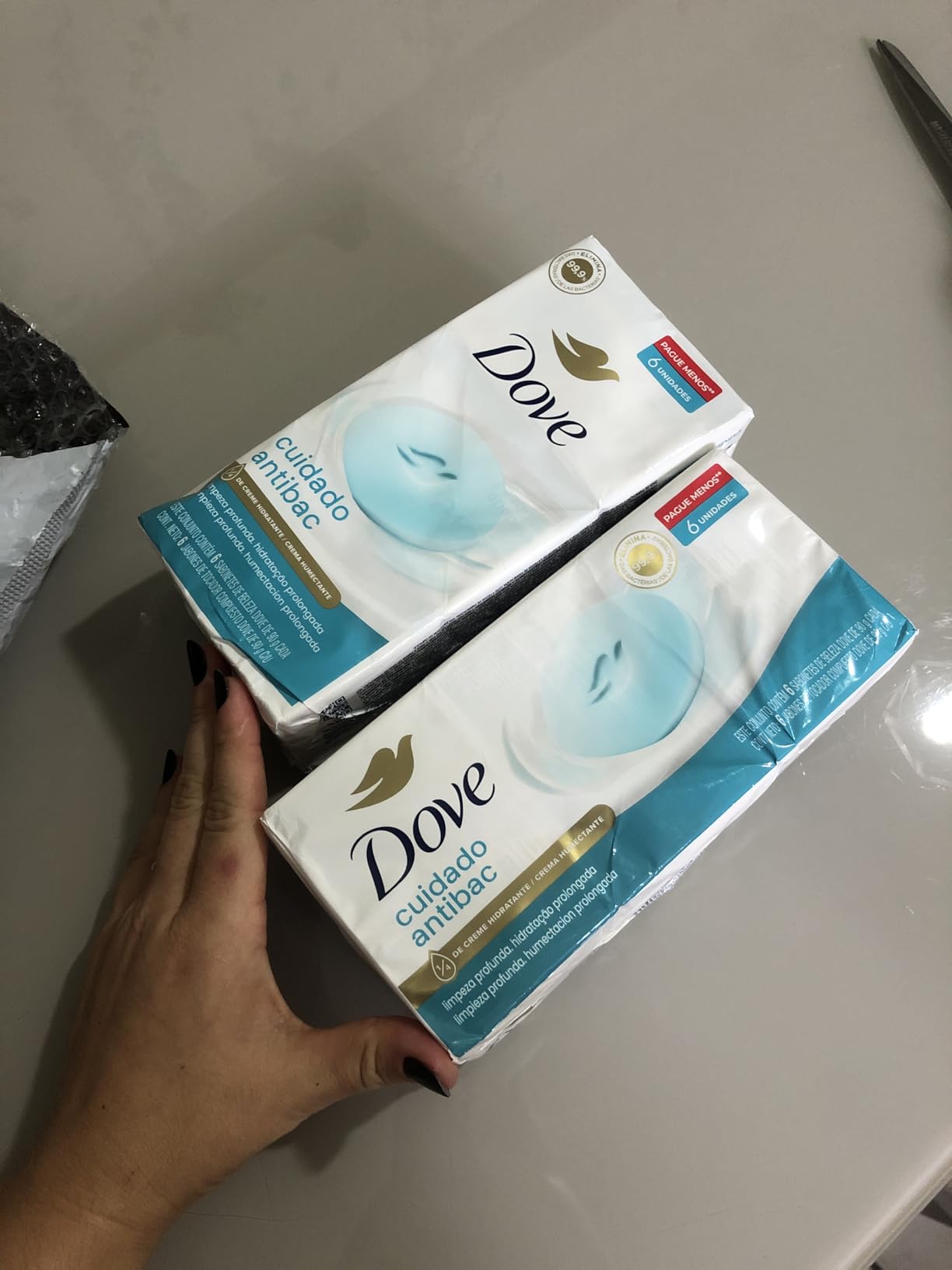 Pack Sabonete em Barra Dove Cuida & Protege Envoltório 6 Unidades 90g Cada Leve Mais Pague Menos, Dove na Amazon
