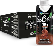 Pack YoBem Bebida Proteica Chocolate 15g de Proteínas Whey – 12 Unidades na Amazon