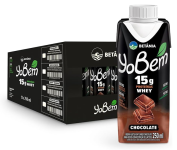 Pack YoBem Bebida Proteica Chocolate 15g de Proteínas Whey – 12 Unidades na Amazon