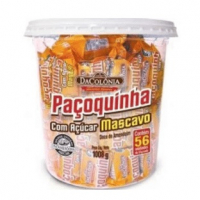 Paçoca Rolha Com Açúcar Mascavo Pote Dacolonia - 56 Unidades na Amazon