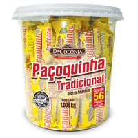 Paçoca Rolha Tradicional Pote C/56 Un Dacolonia na Amazon