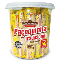 Paçoca Rolha Tradicional Pote C/56 Un Dacolonia na Amazon