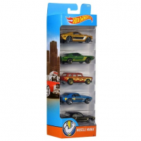 Pacote 5 Carros Sortidos, Hot Wheels, Mattel - Não é Possível Escolher As Cores na Amazon