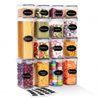 Pacote Com 15 Recipientes Herméticos Para Armazenamento De Alimentos na Shopee