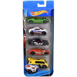Pacote com 5 Carros Sortidos Hot Wheels Mattel na Amazon