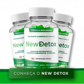Pague 1 e Leve 2 Suplemento Alimentar 60 Cápsulas Cada - New Detox (Total 180 Cápsulas) na New Detox