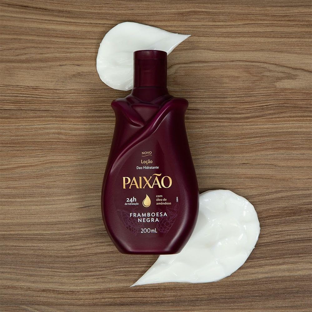 Paixão Loção Hidratante Framboesa Negra Com Ação Desodorante 200Ml na Amazon
