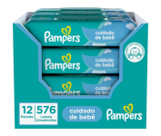 Pampers Cuidado de Bebê Lenços Umedecidos 576 un na Amazon