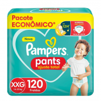 Pampers Fralda Calça Premium Care Ajuste Total, XXG, 120 Fraldas na Amazon