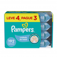 Pampers Lenços Umedecidos Cuidado De Bebê 192 Unidades na Amazon