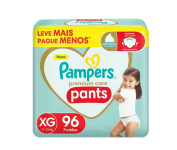Pampers Pants Premium Care Fralda Fácil de Vestir XG 96 Unidades na Amazon