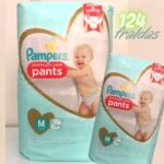 Pampers Premium Care Pants Fralda Tamanho M 124 Unidades, Fácil de Vestir na Amazon