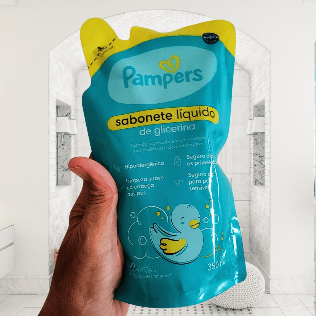 PAMPERS REFIL SABONETE LÍQUIDO GLICERINA 350ml na Amazon