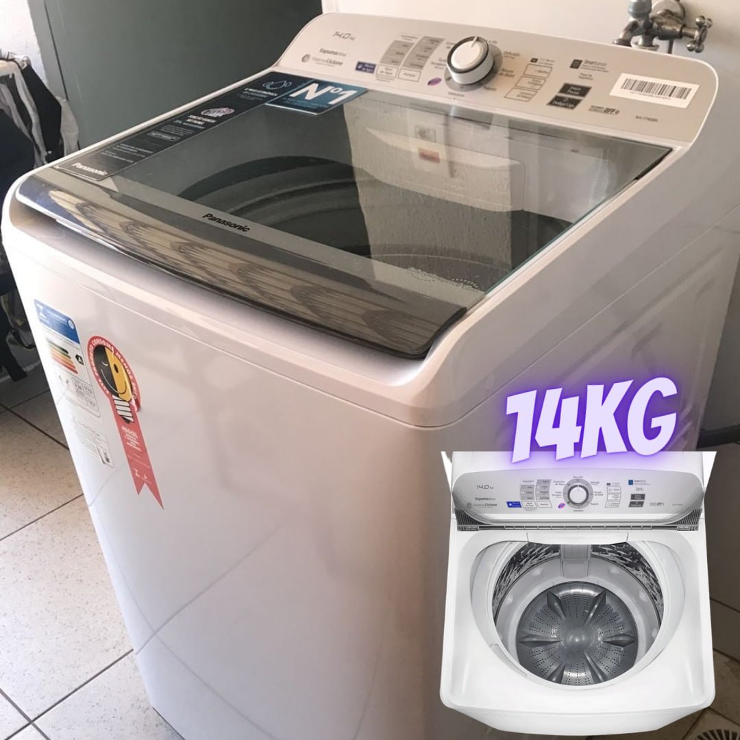 Panasonic Máquina de Lavar 14kg Branca NA-F140B1WA na Amazon