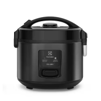 Panela De Arroz Elétrica Electrolux ERC10 Efficient 2 Em 1 Com Visor Glass Por Rita Lobo 7 Xícaras - Preto/Inox - 110V na Casas Bahia