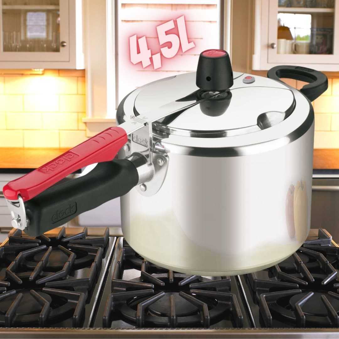 Panela de Pressão Clock Original Prata – 4,5L na Casas Bahia