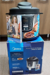 Panela de Pressão Elétrica 6L Digital, Inox/Preto, 110v, Midea na Amazon