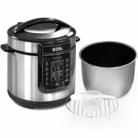 Panela De Pressão Elétrica 6L EOS Multicooker Digital Inox EPP60DI 110V na Amazon