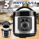 Panela de Pressão Elétrica Britânia – Multifuncional BPP01PI 700W 3L na Magazine Luiza