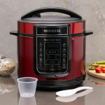Panela de Pressão Elétrica Digital Mondial – 5L 900W Master Cooker Red PE-39 na Magazine Luiza