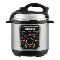 Panela De Pressão Eletrica Essencial 3L 700W Inox Com Preto 220V na Casas Bahia