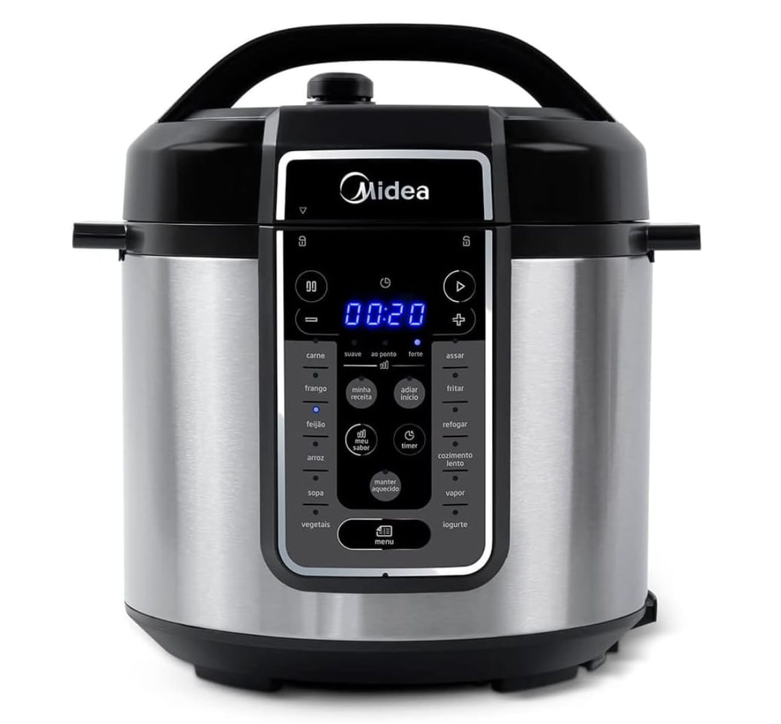 Panela de Pressão Elétrica MasterSteam 6L Midea 127V na Amazon