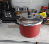 Panela de Pressão Fechamento Externo Antiaderente Premium Vermelha 4,5L – Alegrete na Amazon