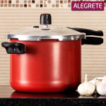 Panela de Pressão Fechamento Externo Antiaderente Premium Vermelha 4,5L – Alegrete na Amazon