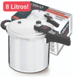 Panela de Pressão Nigro Alumínio Eterna 8l Polida na Amazon