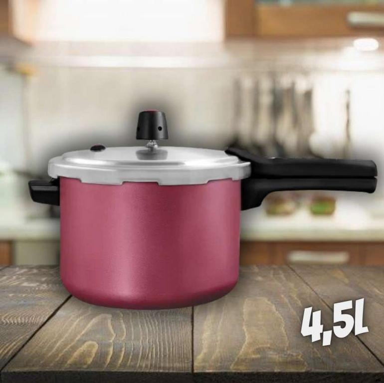 Panela de Pressão Panelux 4,5L Cereja Fechamento Externo Magnific na Magazine Luiza