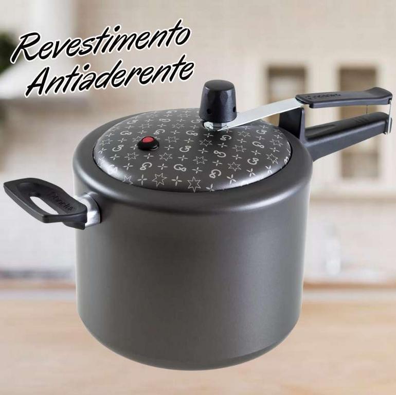 Panela de Pressão Panelux Antiaderente 4,5L – Grafite Magnific 5000020 na Magazine Luiza