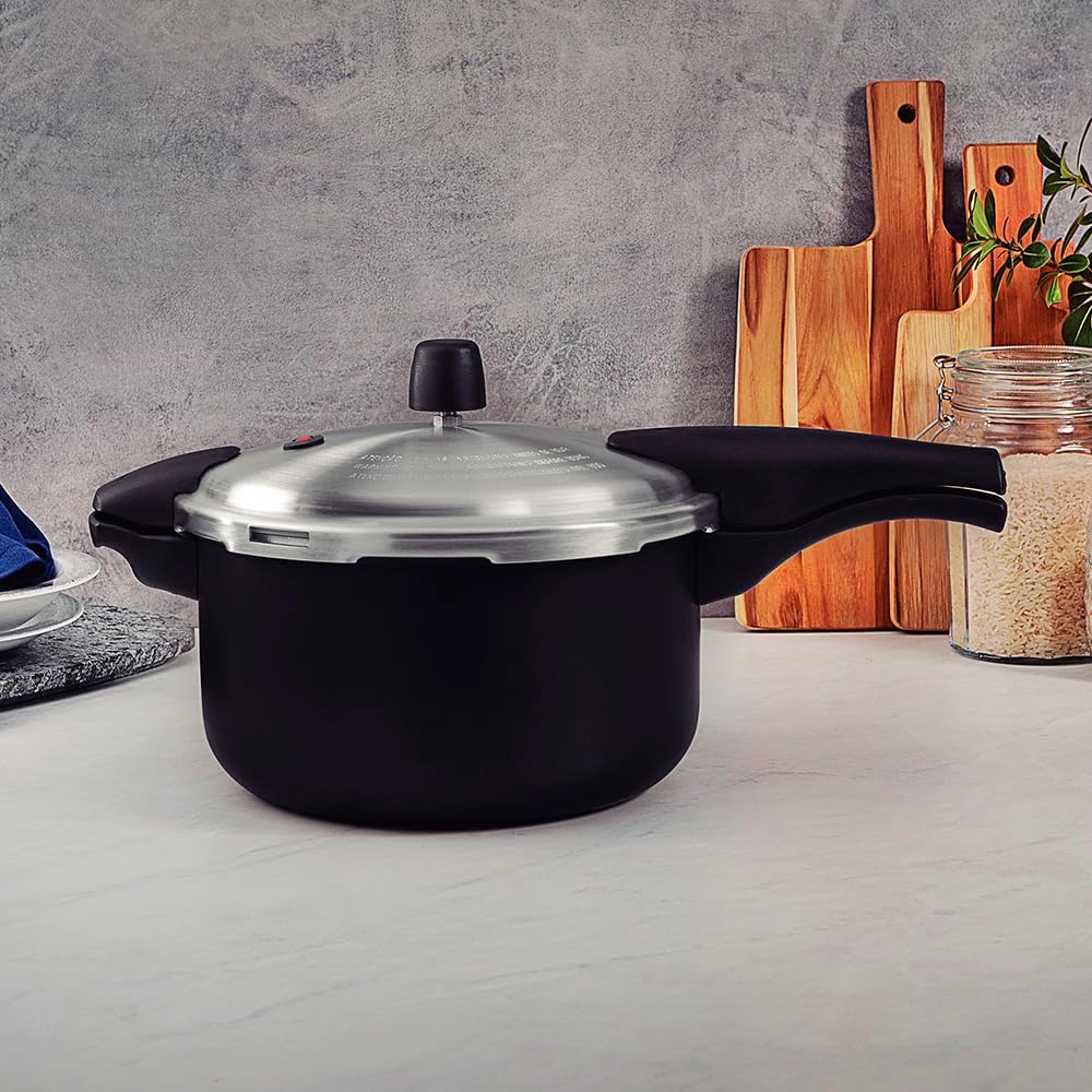 Panela de Pressão Tramontina Vancouver Effect em Alumínio com Revestimento Interno e Externo em Antiaderente Starflon Max Preto 24 cm 6 L na Amazon