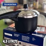 Panela de Pressão Tramontina Vancouver Max Preto 4,5L na Amazon