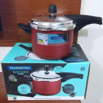 Panela De Pressão Tramontina Vancouver Vermelha 4,5L. na Amazon