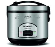 Panela Elétrica de Arroz, Mondial, Preto/Inox, 700W, 220V – PE-42-10X na Amazon