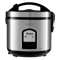 Panela Elétrica De Arroz Philco PH5 Visor Glass 5 Xícaras - Preta/Inox - 110V na Casas Bahia