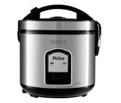 Panela Elétrica de Arroz Philco PH5 Visor Glass 5 Xícaras – Preta/Inox na Casas Bahia