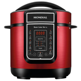 Panela Elétrica de Pressão Mondial Digital Master Cooker PE-41 Vermelha 700W com Capacidade de 3 Litros na Casas Bahia