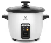 Panela Elétrica Electrolux vapor arroz capacidade 1,3L 7 xícaras manter aquecido panela removivel antiaderente tampa vidro RCB50 branca 127v na Amazon