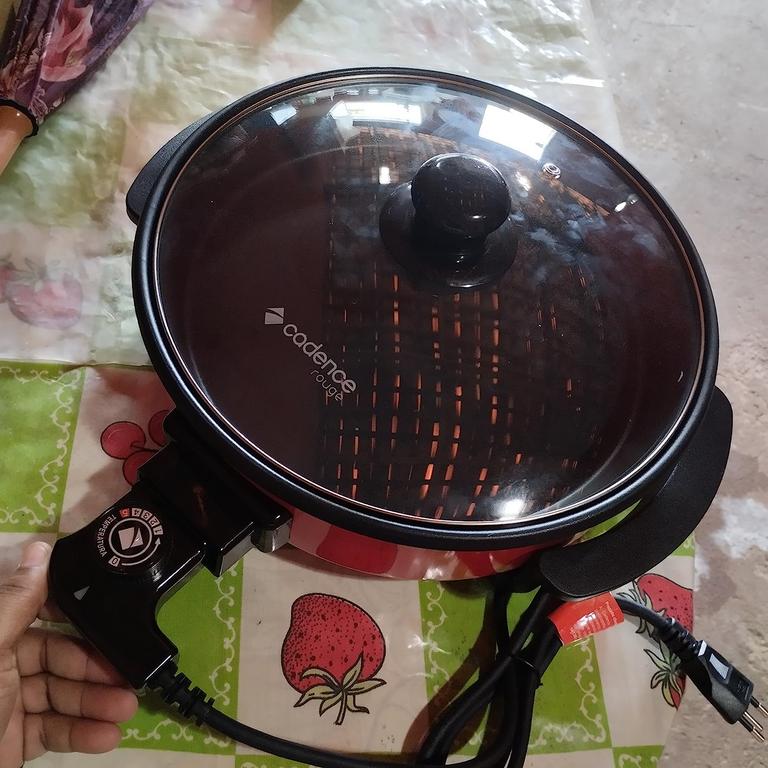 Panela Elétrica Multifuncional Vermelho, Cadence na Amazon