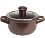 Panela em Cerâmica Duo 16cm 1,1L Ceraflame Cookware – Chocolate na Amazon