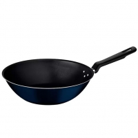 Panela Wok Antiaderente Tramontina De Alumínio - Ravena Azul 24cm na Magazine Luiza