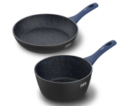 Panelas Polishop Ichef Home Azul Sauté Grand 24cm e Sauce 20cm na Magazine Luiza