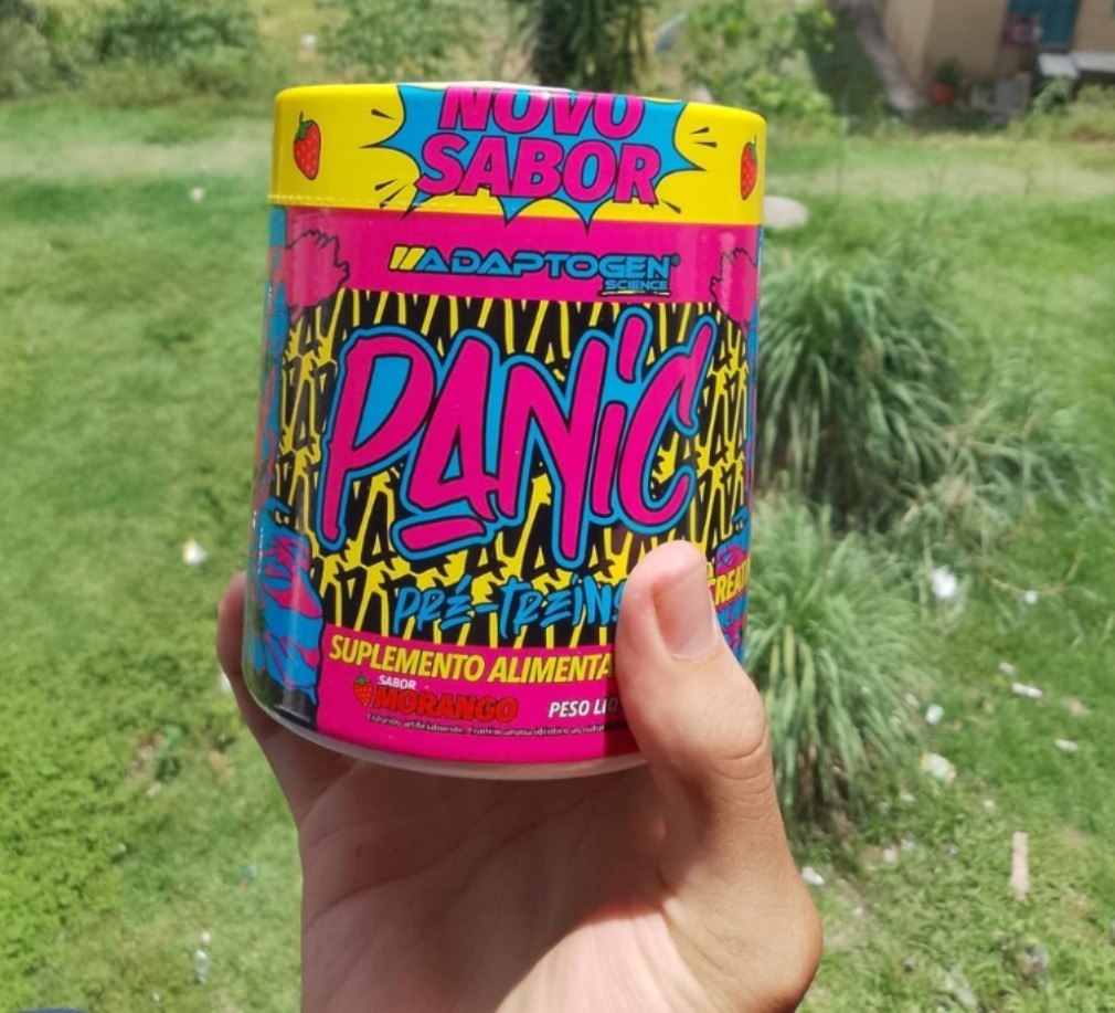 Panic Pré Workout Morango 300g na Amazon