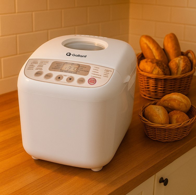 Panificadora 19 Programas Gallant 600w 127v Branca (GPA1E19A_127BR) na Amazon