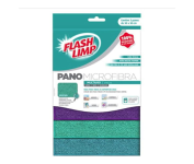 Pano Microfibra Multiuso com 3 Peças Flash Limp na Amazon