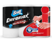 Pano Reutilizável em Rolo, Scott Duramax Branco, 174 Folhas (3 Unidades de 58 Folhas) na Amazon