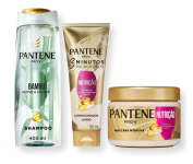 Pantene Kit Nutrição com Shampoo PRO-V Bambu Nutre & Cresce 400ml + Condicionador e Máscara na Amazon
