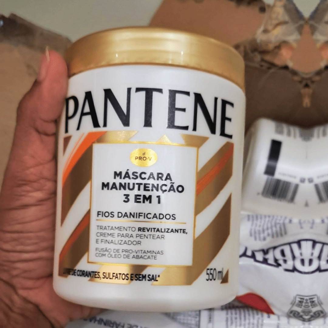Pantene Máscara Pro-Vitaminas 3 Em 1 Manutenção 550ml na Amazon